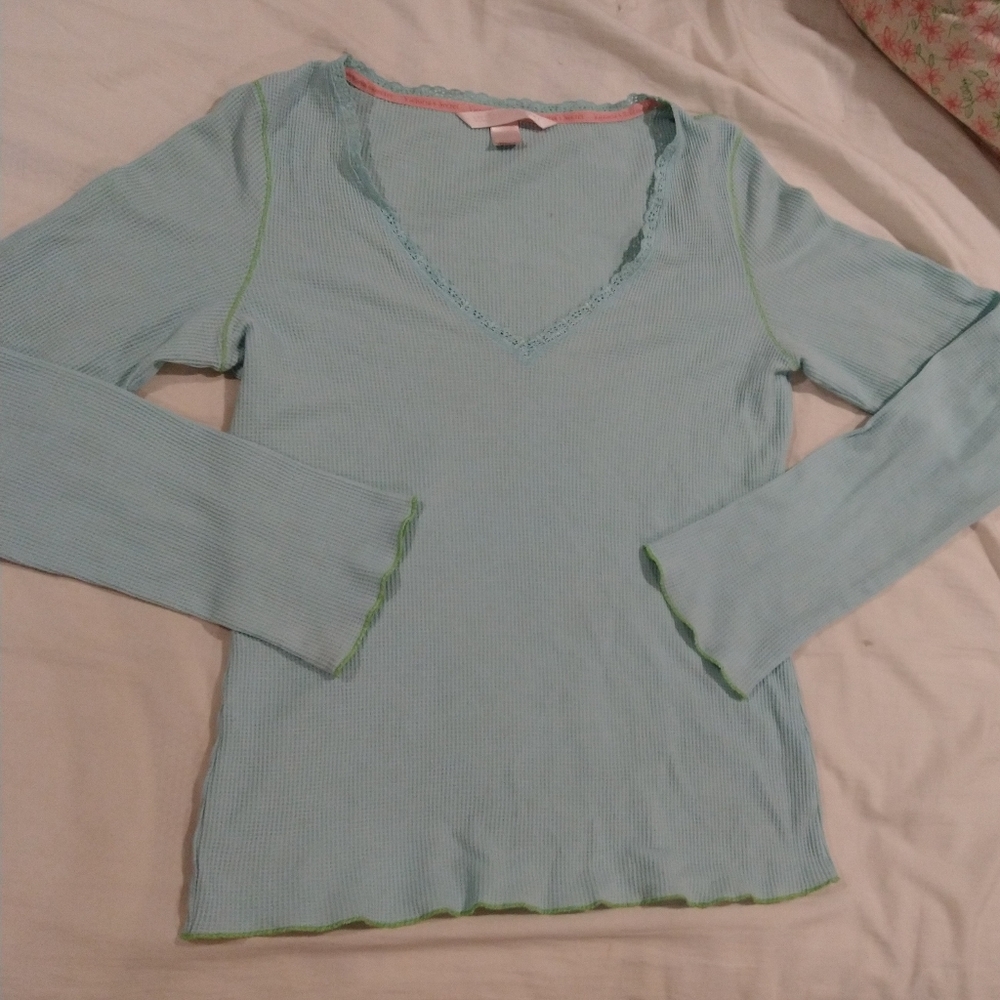 Victoria Secret Blue Thermal Top